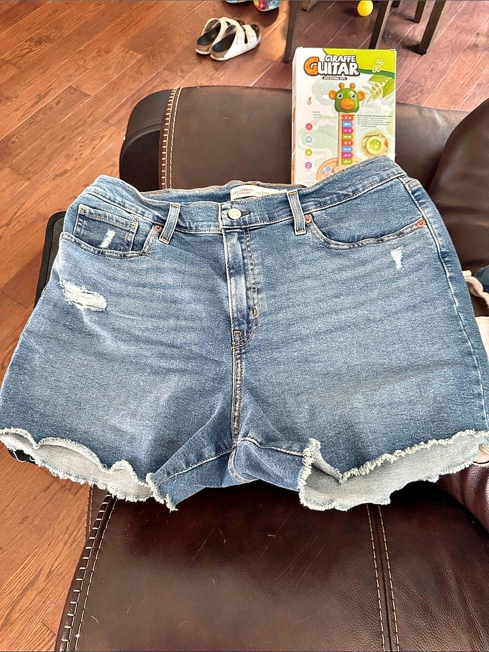 Levi Strauss Vintage Original Shorts Distressed Jean Shorts in Blue Size 10